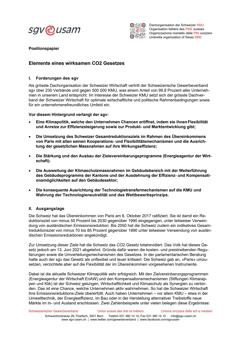  Elemente eines wirksamen CO2 Gesetzes