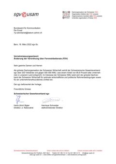  Änderung der Verordnung über Fernmeldedienste (FDV)