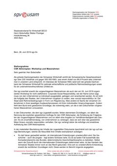  CSR Aktionsplan: Workshop und Massnahmen