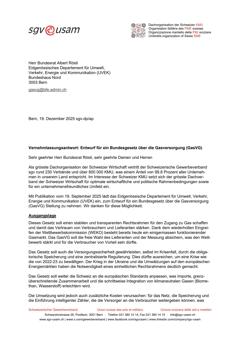  Entwurf für ein Bundesgesetz über die Gasversorgung (GasVG)