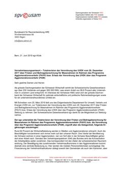  Totalrevision der Verordnung des UVEK vom 20.12.2017 über Fristen und Beitragsberechnung für Massnahmen im Rahmen des Programms Agglomerationsverkehr...