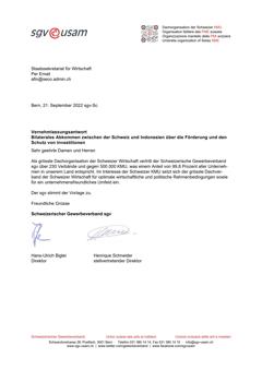  Bilaterales Abkommen zwischen der Schweiz und Indonesien über die Förderung und den Schutz von Investitionen